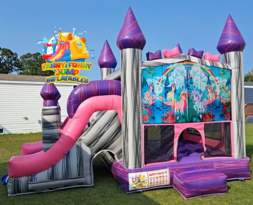 Castillo-Rosa-Unicornio-Pony